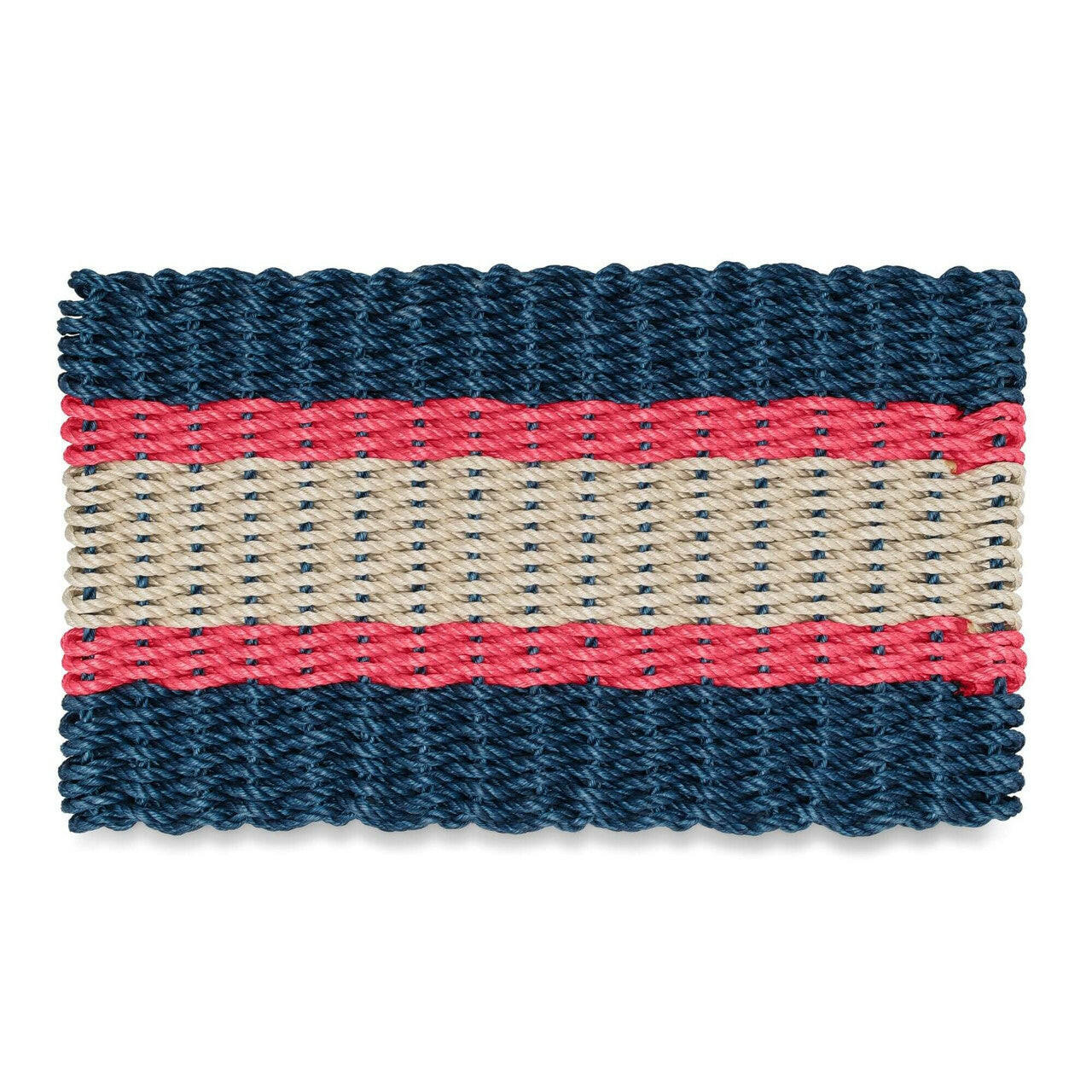 Lobster Rope Doormat, Made in Maine Rope Door Mat, Navy, Red, Light Tan ...