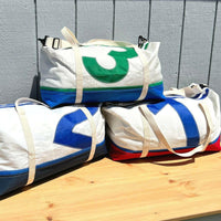 Recycled Sail Bag, Tote Bag Handmade from Sails, Blue & Red – New England  Trading Co