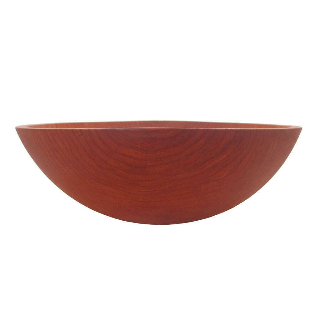 15 Inch Cherry Wooden Bowl Bowls American Farmhouse Bowls   