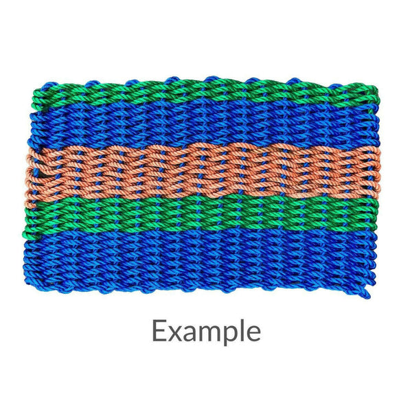 "Colors of Maine" Assorted Recycled Lobster Rope Doormats, 18x30 Door Mats The New England Trading Company   