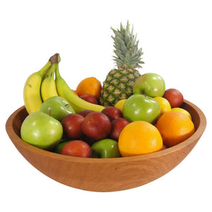 17 Inch Cherry Wooden Bowl Bowls American Farmhouse Bowls   