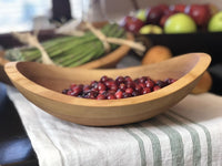 Thumbnail for Oval Cherry Wooden Salad Bowl, 12