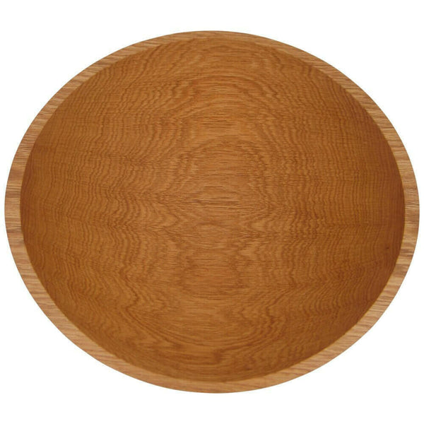 17 Inch Red Oak Wooden Bowl Bowls American Farmhouse Bowls   