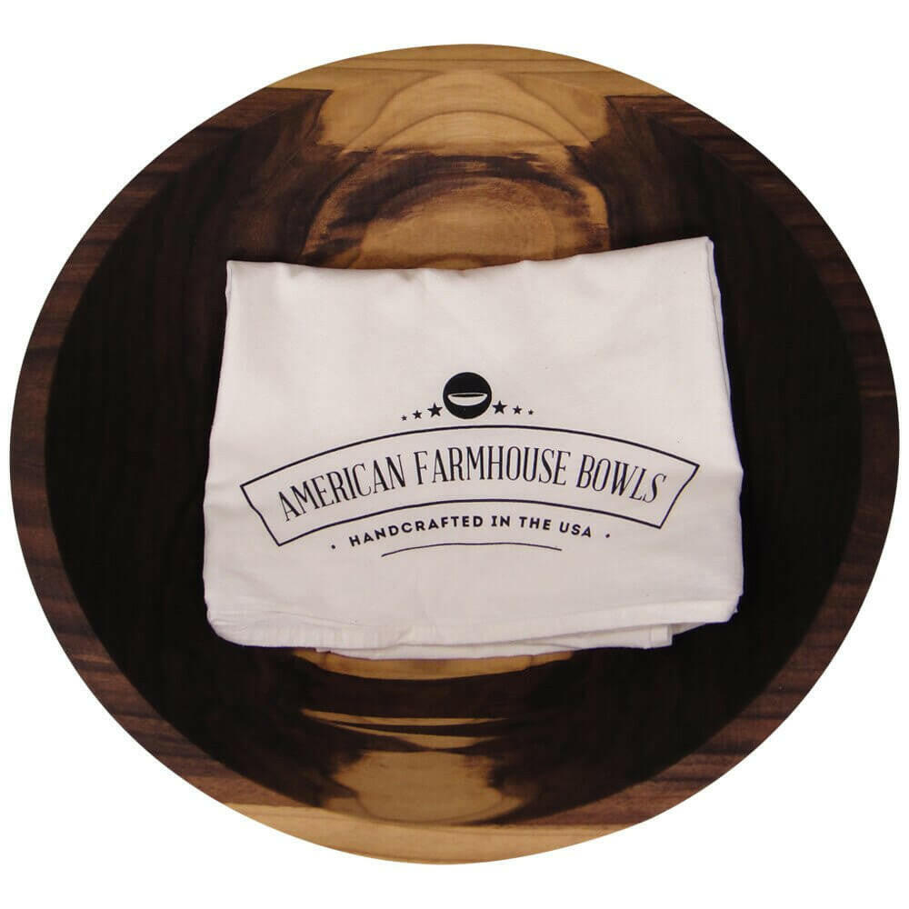 Black Walnut Wooden Bowl, 12" Bowls American Farmhouse Bowls   
