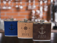 Thumbnail for Nautical Flask, Custom Latitude & Longitude Coordinates Flasks New England Trading Co   