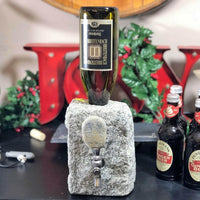 Thumbnail for Stone Drink Dispenser, Granite & Stainless Steel, for Wine & Spirits Barware Funky Rock Designs   