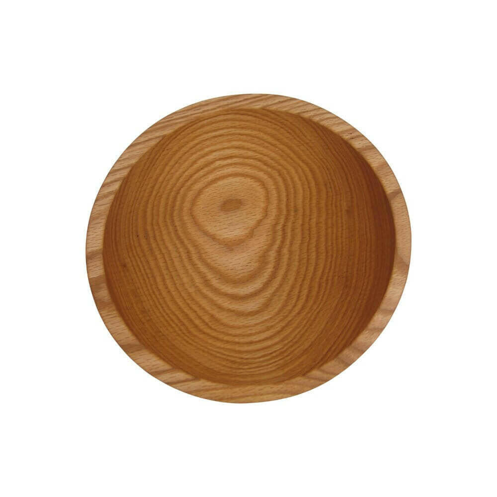 10 Inch Solid Red Oak Wooden Bowl Bowls American Farmhouse Bowls   