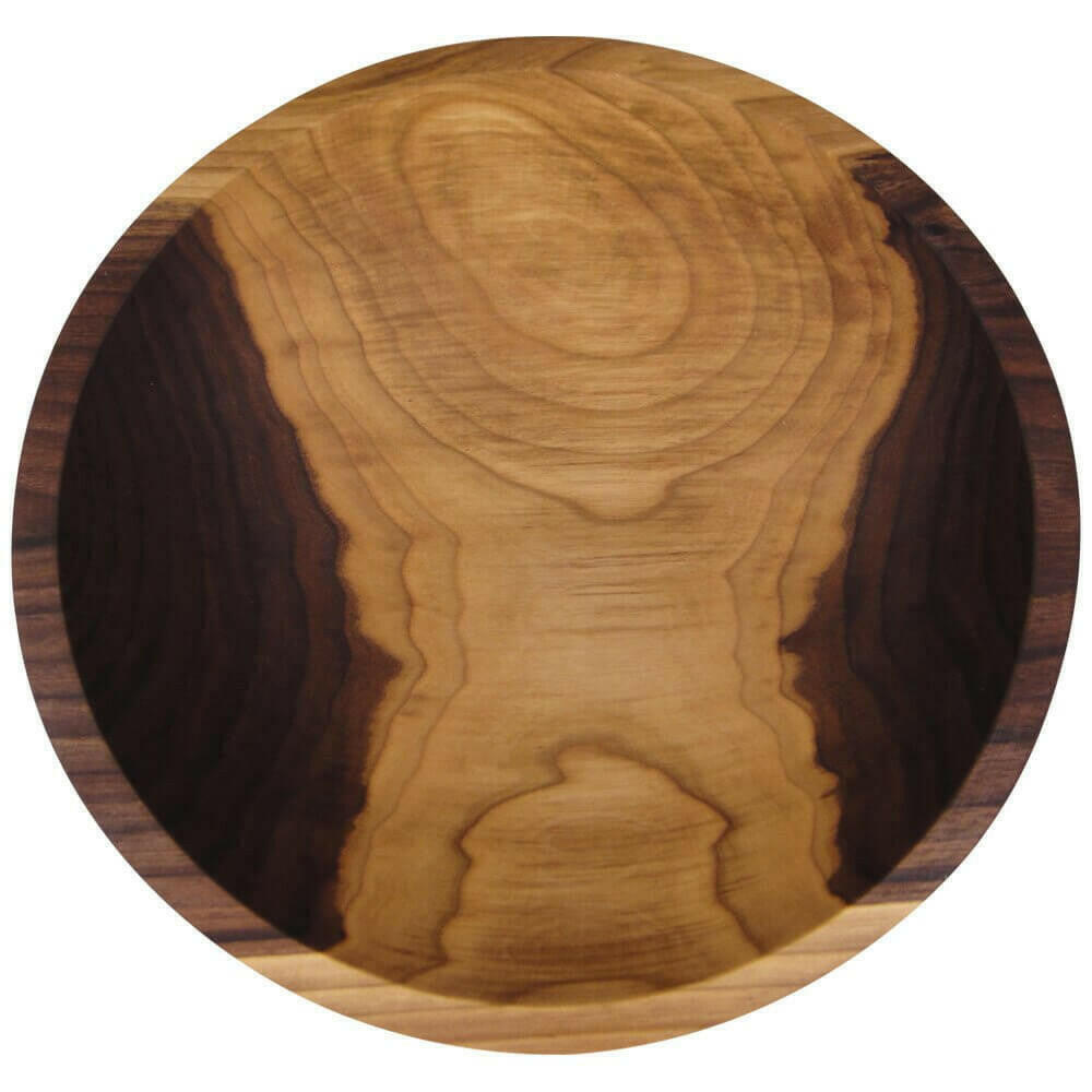 Black Walnut Wooden Bowl, 12" Bowls American Farmhouse Bowls   