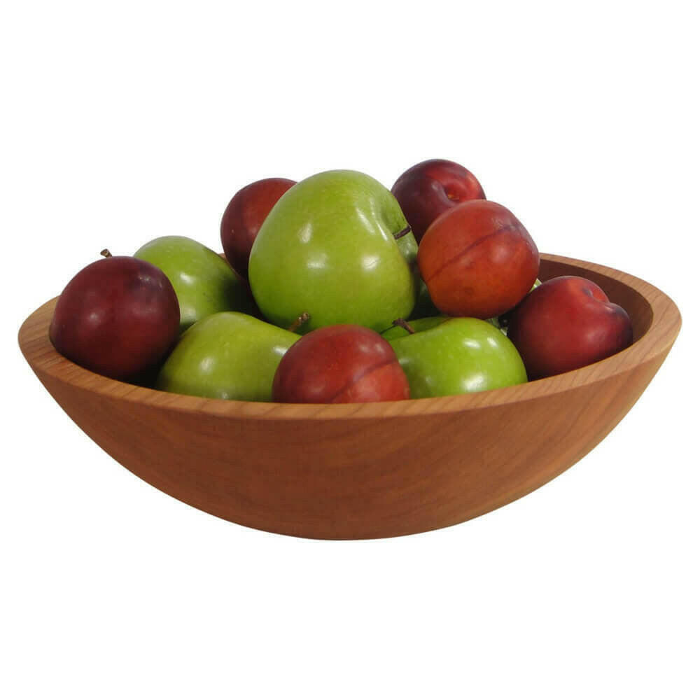 12 Inch Solid Cherry Wooden Bowl Bowls American Farmhouse Bowls   