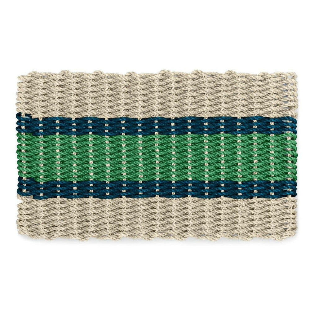 Lobster Rope Doormats, Outdoor Door Mats, Wicked Good Door Mats Made in Maine, Dark Tan, Navy, Green