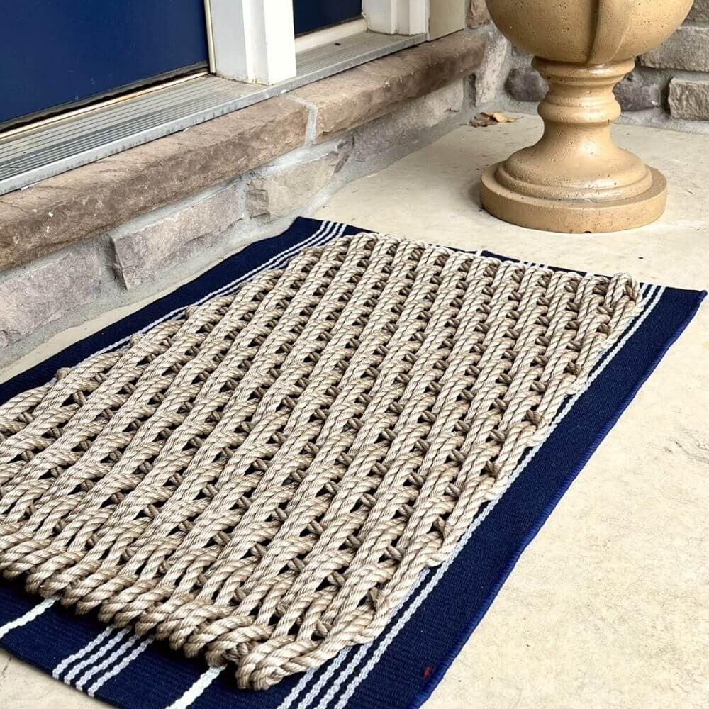 ColorWave Nautical Rope Doormat, Warm Sand Door Mats ColorWave   