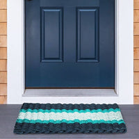 Thumbnail for Lobster Rope Doormats, Outdoor Door Mats, Wicked Good Door Mats Made in Maine, Navy, Teal, Seafoam, In Front Door, House Entrance