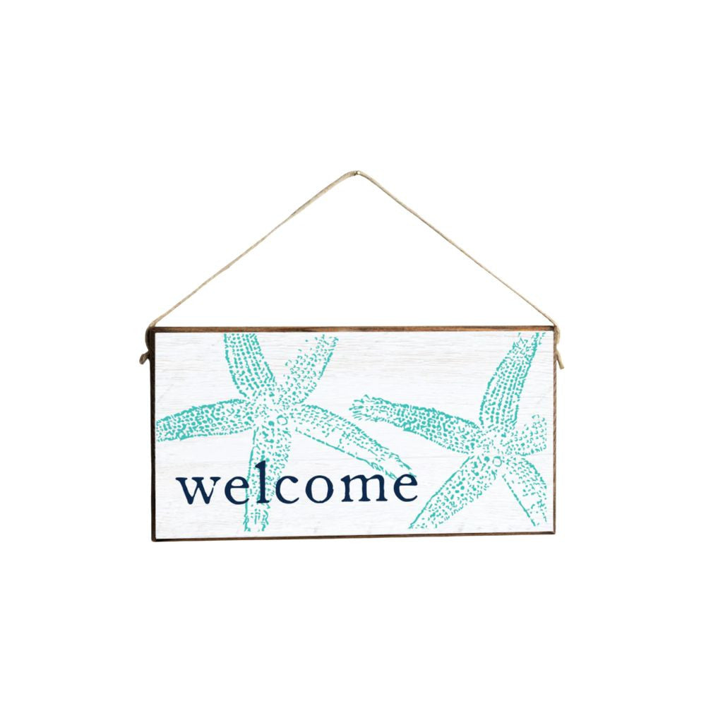 Starfish Welcome Sign Decor New England Trading Co   