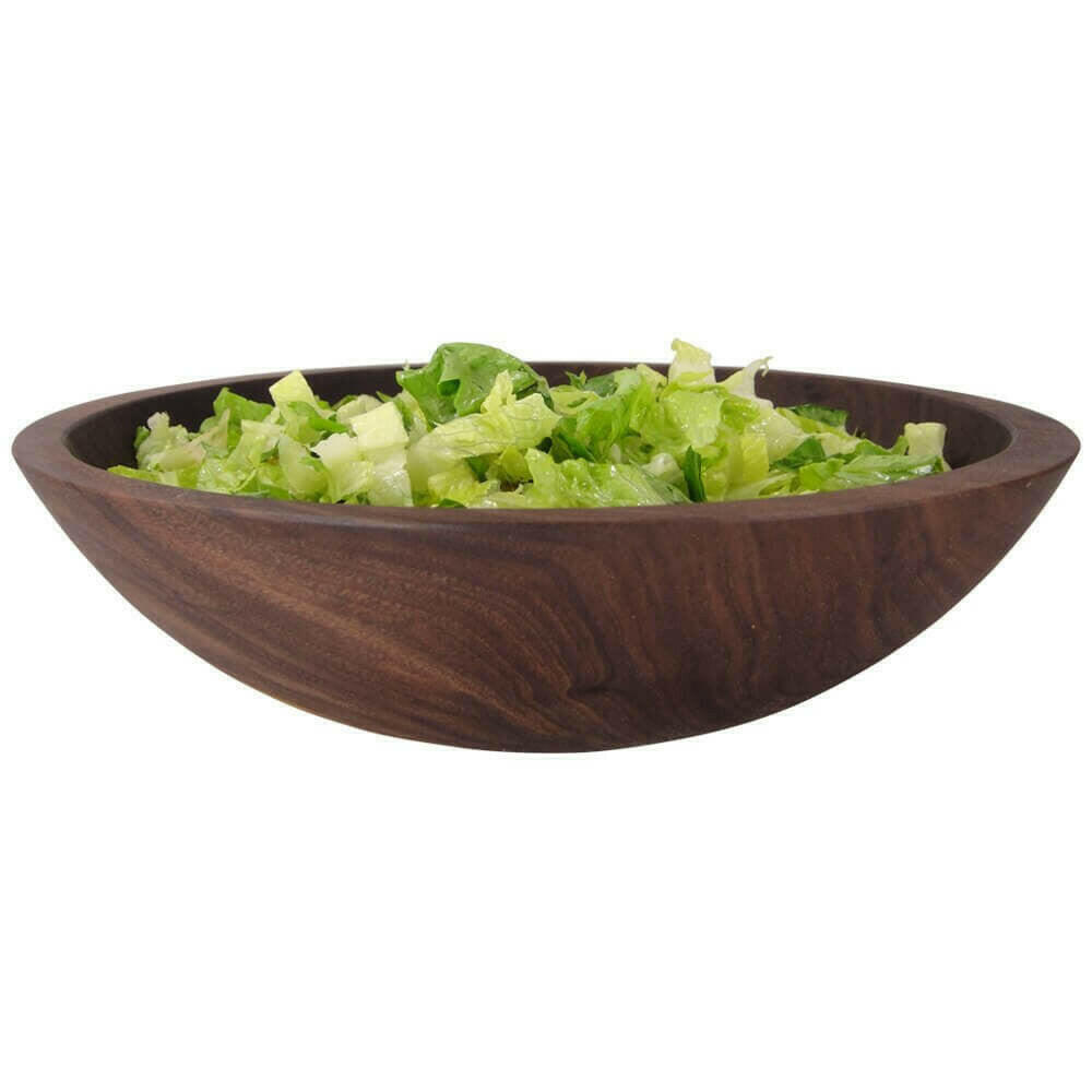 Black Walnut Wooden Bowl, 12" Bowls American Farmhouse Bowls   