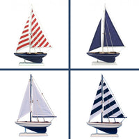 Thumbnail for Wooden Sailboat Nautical Accent, 17