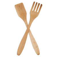 Thumbnail for Wooden Salad Servers, Fork and Paddle, 14