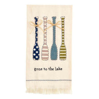 Thumbnail for Lake Inspired Applique Hand Towels Kitchen Towels New England Trading Co Gone to the Lake  