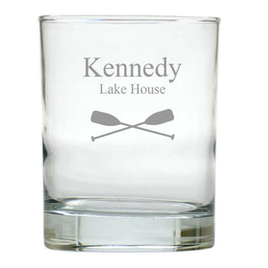 Personalized Nautical Glasses, Double Old Fashioned, Set of 2 & 6 Drinkware Sets Nautical Living   