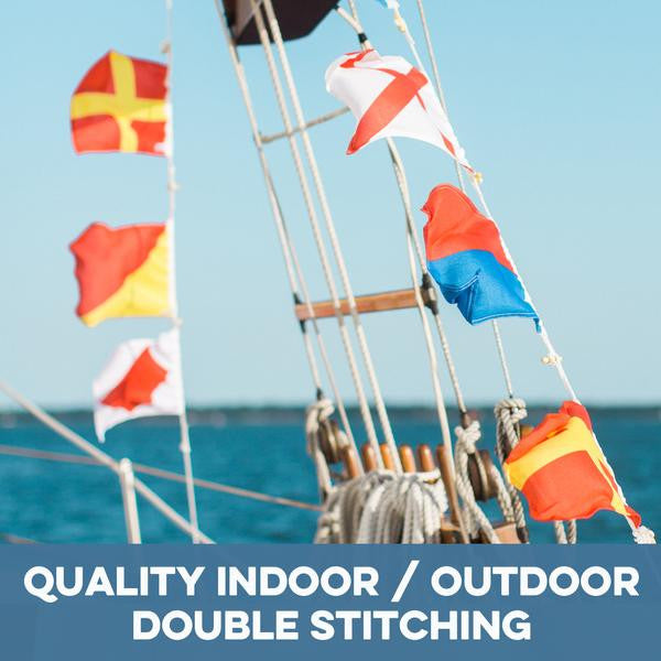 Nautical Flags, A-Z, 0-9, Maritime Signal Flags Decor New England Trading Co   