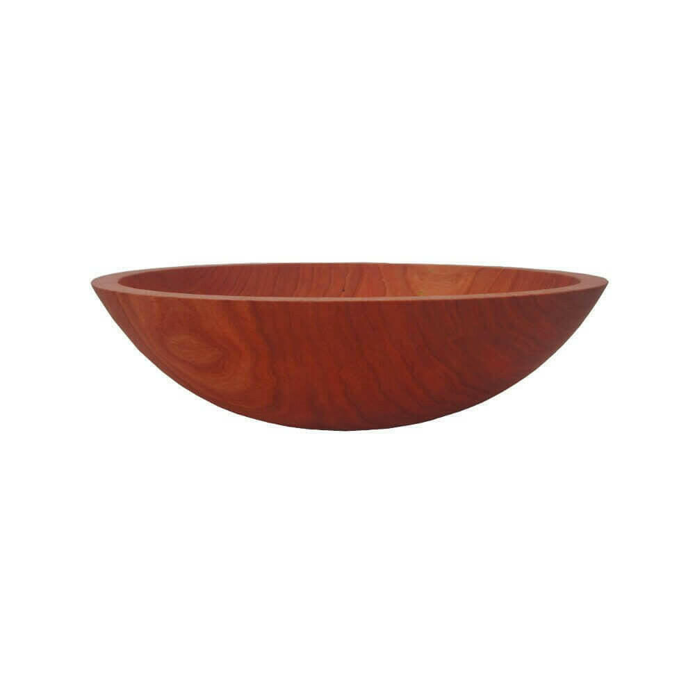 12 Inch Solid Cherry Wooden Bowl Bowls American Farmhouse Bowls   