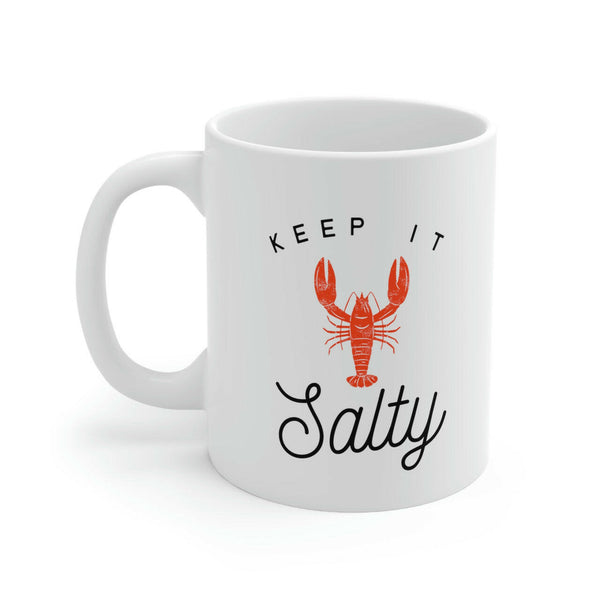 Keep It Salty Ceramic Beach Coffee Mug Mugs New England Trading Co   