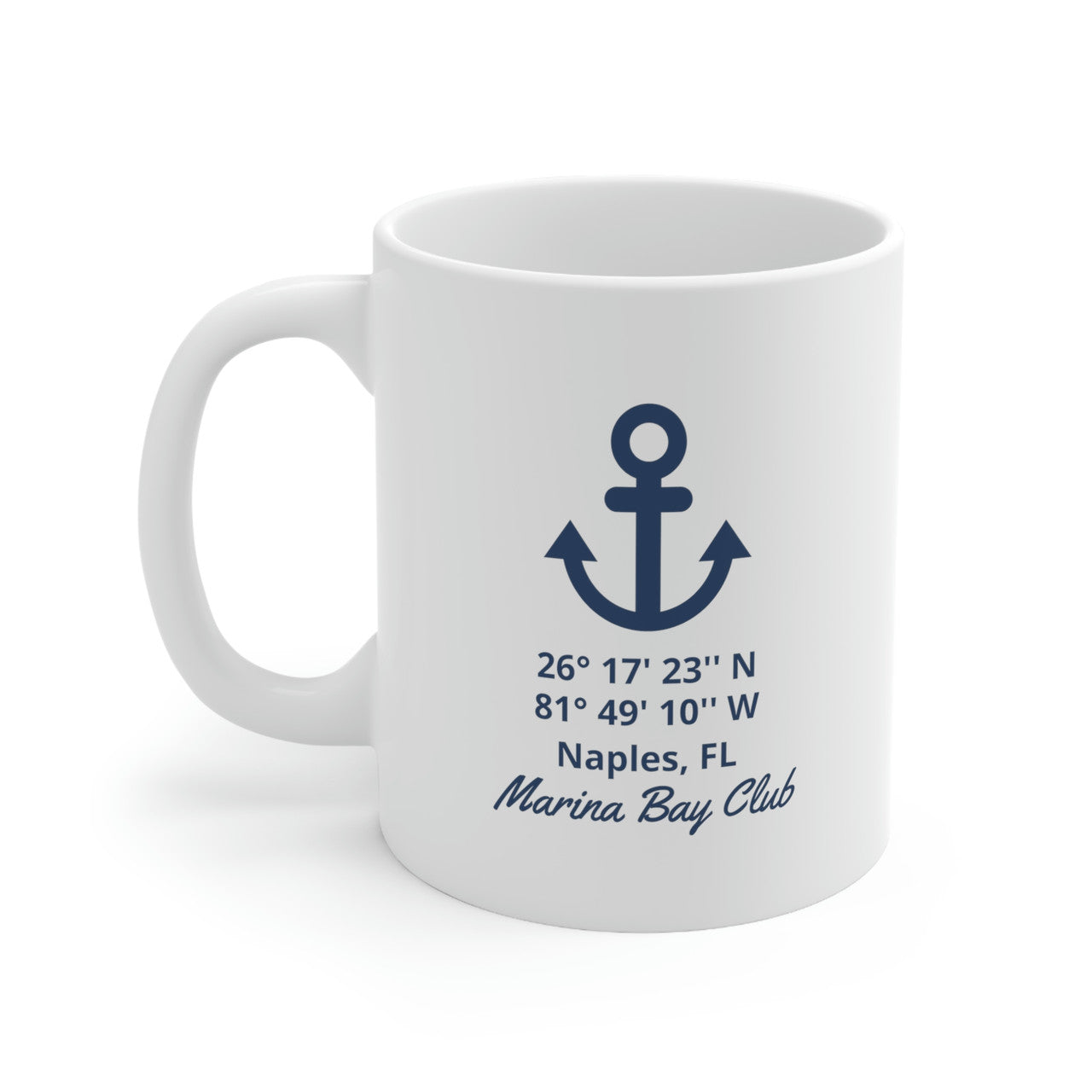 Personalized Latitude Longitude Ceramic Beach Coffee Mug Mugs New England Trading Co   