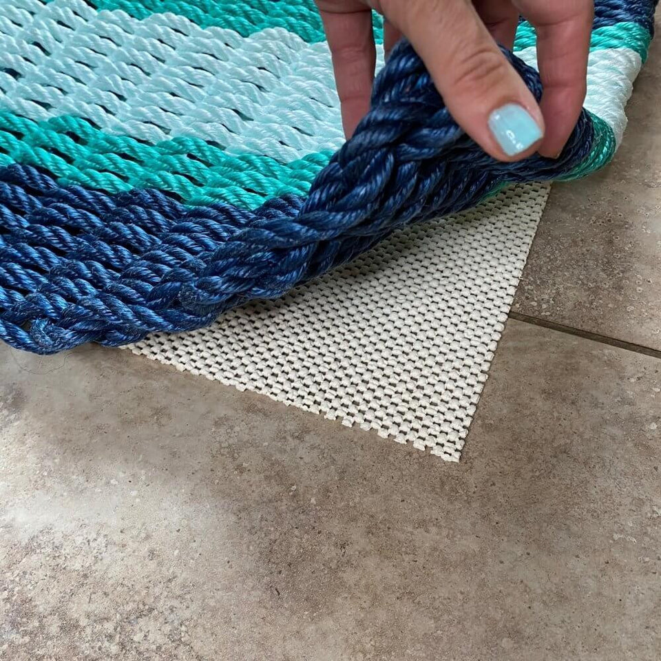 Non-Skid Solid Rubber Braided Rug Pad