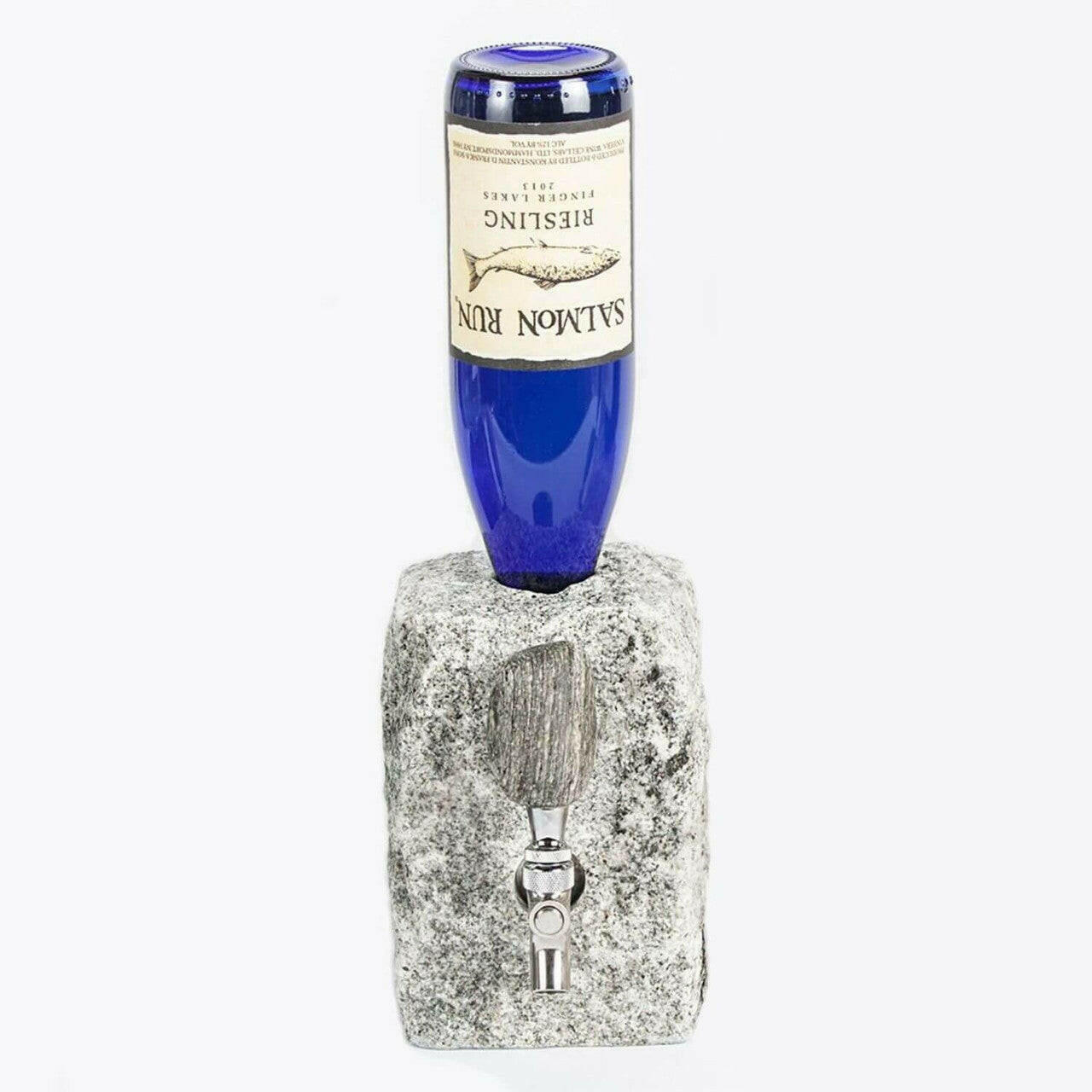 Stone Drink Dispenser, Granite & Stainless Steel, for Wine & Spirits Barware Funky Rock Designs   