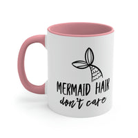 Thumbnail for Mermaid Hair Don't Care Ceramic Beach Coffee Mug, 5 Colors Mugs New England Trading Co Pink  