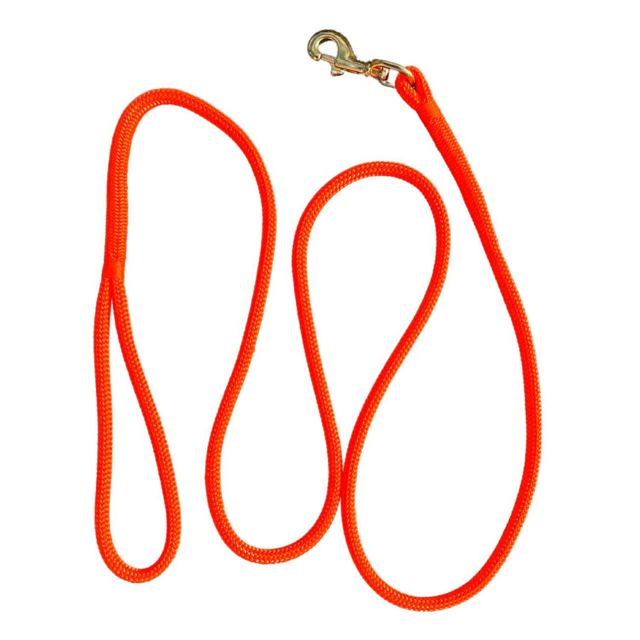Nautical Rope Dog Leash, Authentic Yacht Braid Pet Leashes New England Trading Co Orange  