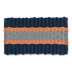 Lobster Rope Doormats, Outdoor Door Mats, Wicked Good Door Mats Made in Maine, Navy, Orange, Silver