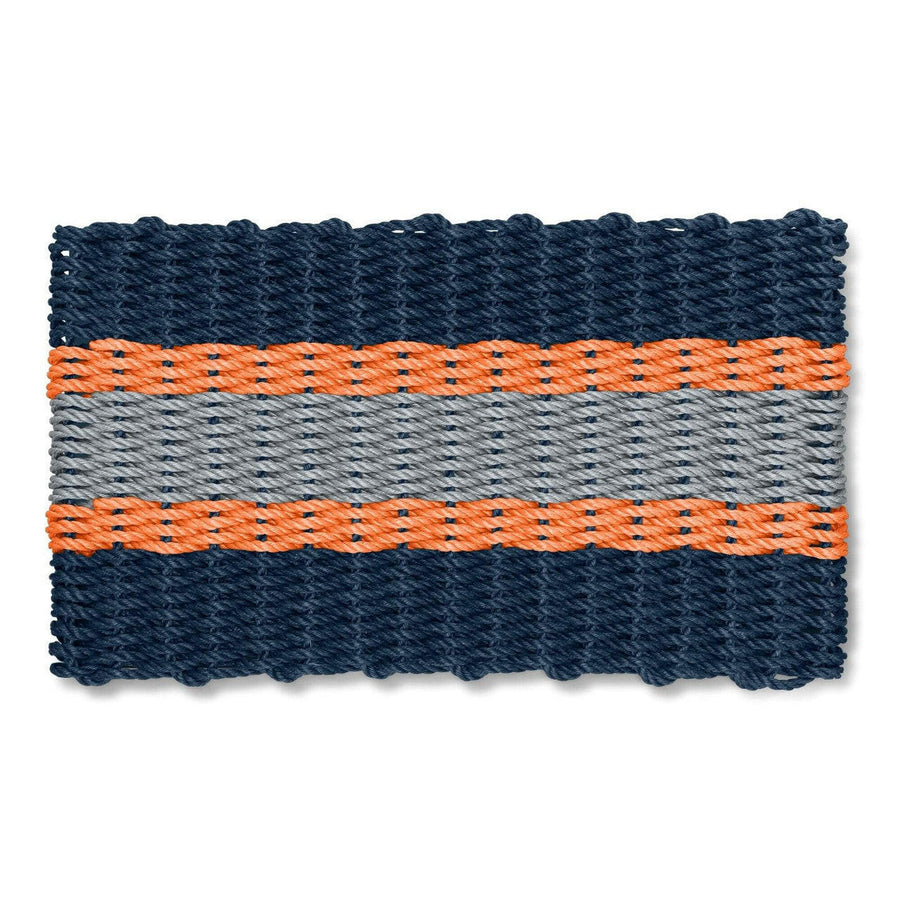 Lobster Rope Doormats, Outdoor Door Mats, Wicked Good Door Mats Made in Maine, Navy, Orange, Silver