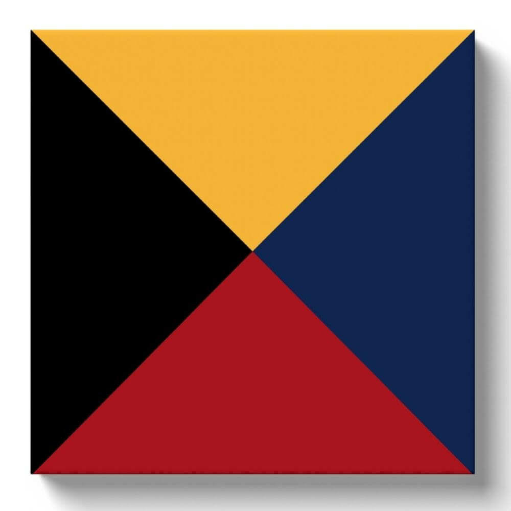 Nautical Signal Flag Canvas Wraps Posters, Prints, & Visual Artwork New England Trading Co 12" x 12" Z 