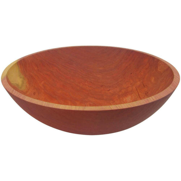 17 Inch Cherry Wooden Bowl Bowls American Farmhouse Bowls   