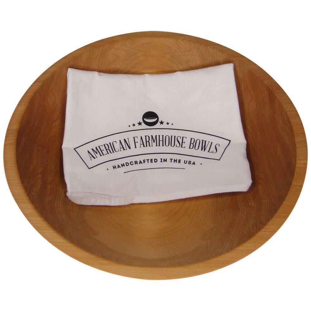 Wooden Salad Chopping Bowl & Mezzaluna, 12", New Upgraded Chef's Mezzaluna Bowls American Farmhouse Bowls   