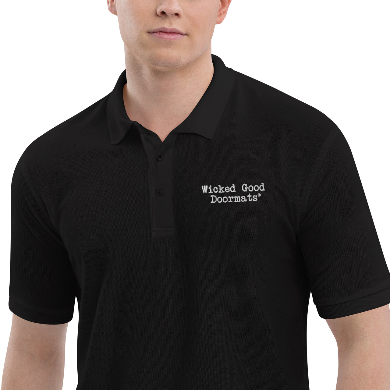 Men's Premium Polo Shirts & Tops New England Trading Co Black S 