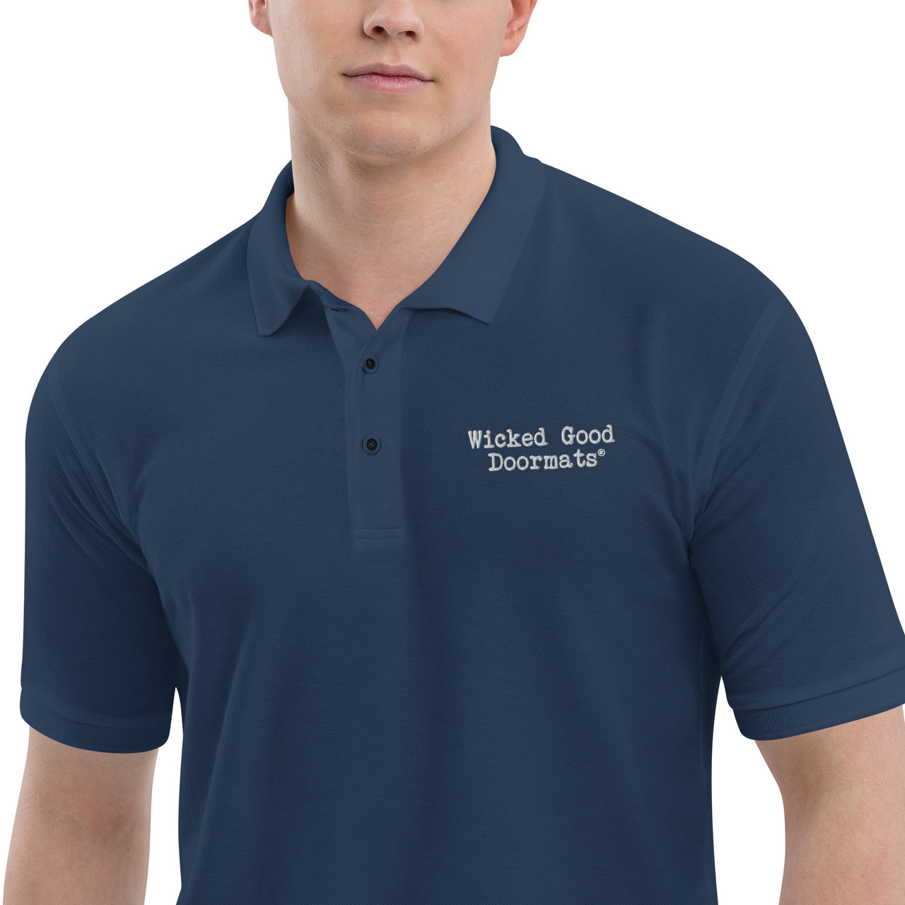 Men's Premium Polo Shirts & Tops New England Trading Co Navy S 