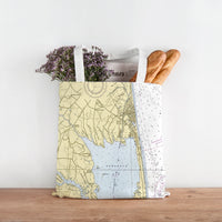 Thumbnail for Nautical Chart Tote Bag, Locations in Delaware