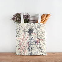 Thumbnail for Nautical Chart Tote Bag, Locations in Pennsylvania